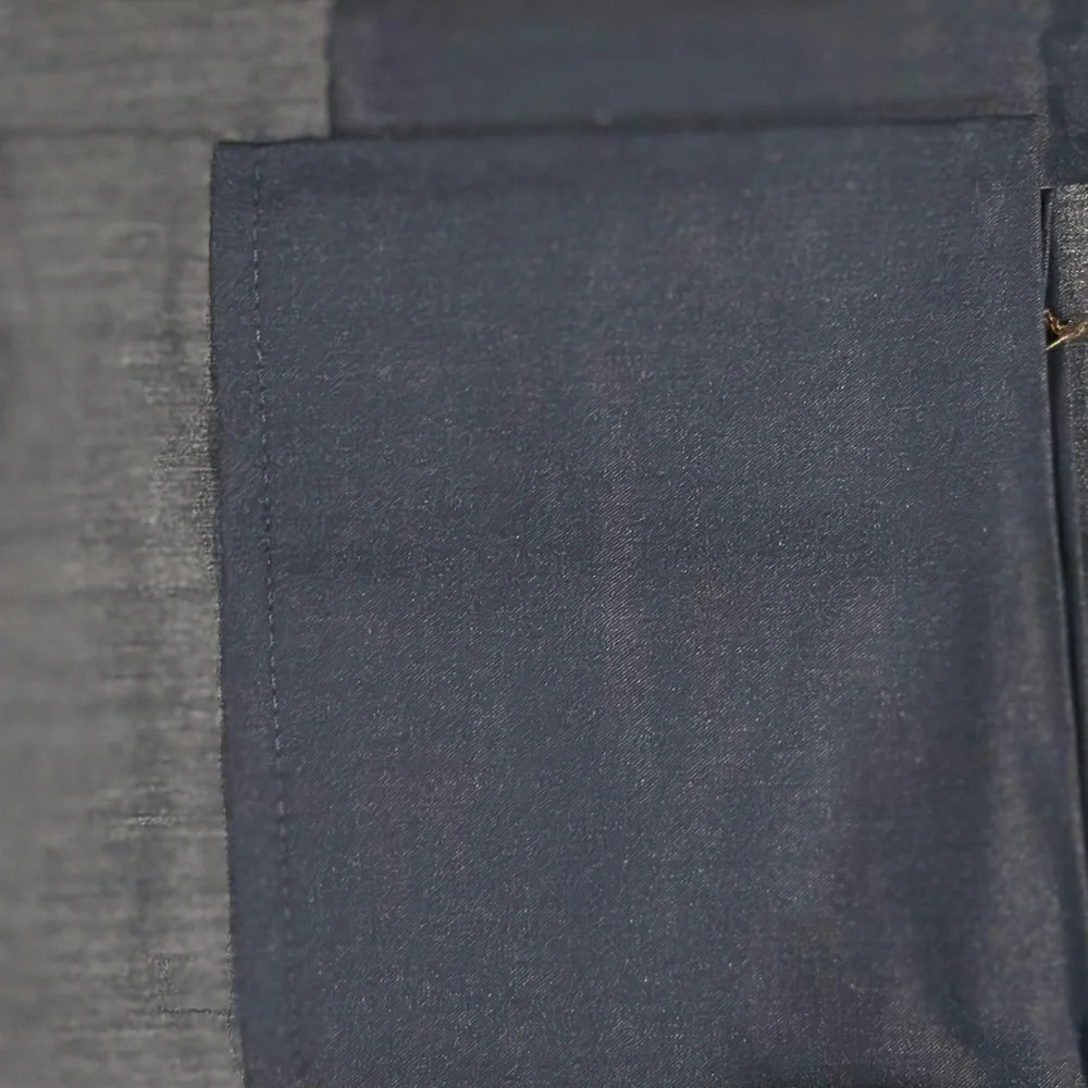 TRADITIONAL 2Pc KING PILLOWCASE block piping denim/navy